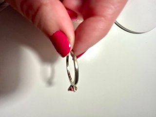 Anillo Pandora Corazón Rosa y Plata