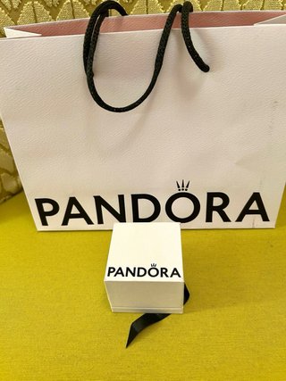 Anillo Pandora Corazón Rosa y Plata