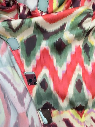 Vestido fiesta Odette Alvarez estampado