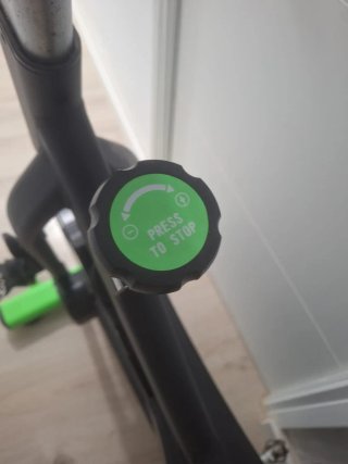 Bicicleta Estática Verde y Negra