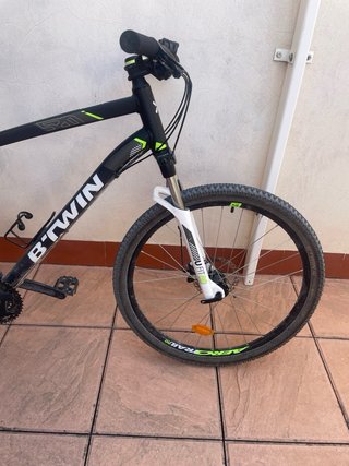 Bicicleta Montaña Btwin Rock Raider Negra