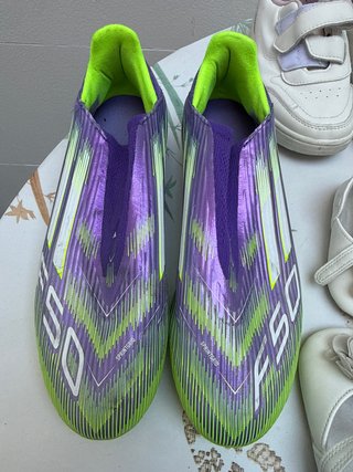 Zapatillas Adidas F50 Fútbol Verde Morado