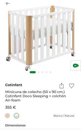 Mini cuna colecho Doco Sleeping