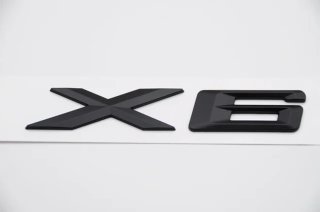 EMBLEMA LOGO TRASERO NEGRO BMW X6