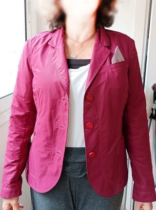 Chaqueta Aníssej Life roja burdeos ligera