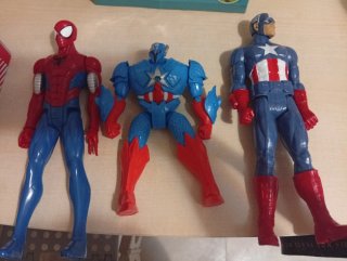 3 Figuras Marvel Grandes 25cm
