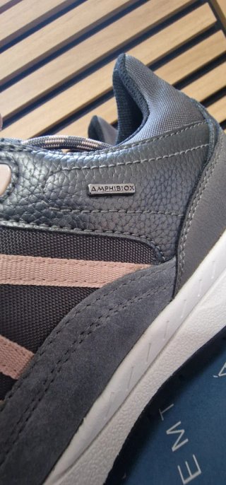 Zapatillas Geox Amphibiox Gris y Rosa Impermeables
