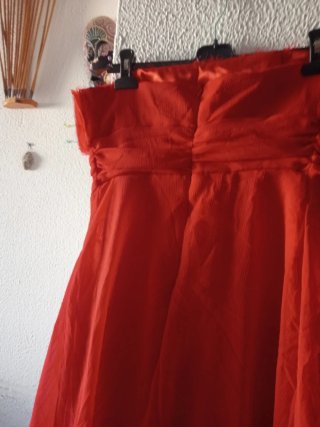 Vestido rojo para evento talla L