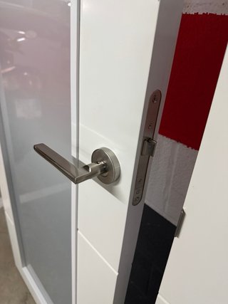 Puerta doble interior con cristal