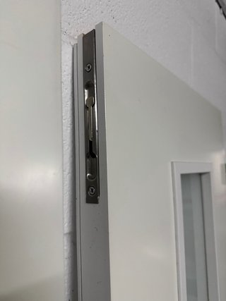 Puerta doble interior con cristal