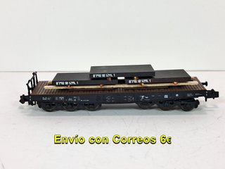 Escala N - Vagón plataforma de 6 ejes DR Minitrix