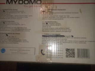 vendo forno a convenzione MY DOMO modello HC-B11.