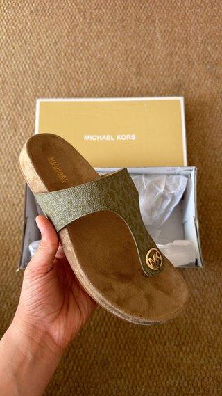 Sandalias Michael Kors MK Verde y Dorado