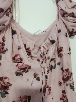 Vestido floral rosa