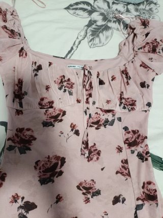Vestido floral rosa