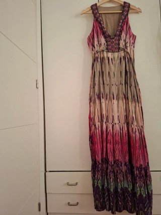 Vestido boho largo estampado