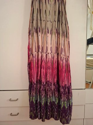 Vestido boho largo estampado