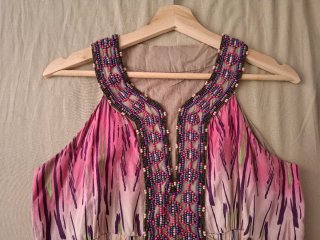 Vestido boho largo estampado