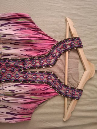 Vestido boho largo estampado