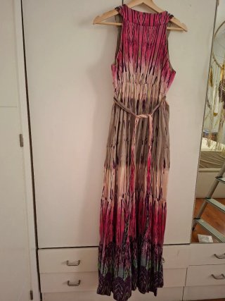 Vestido boho largo estampado