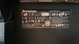 Monitor Lenovo Nero, perfetto stato. +cavo!
