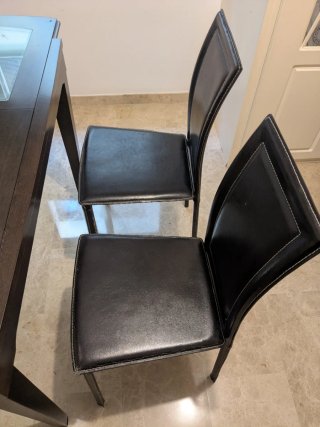 Mesa Comedor Extensible Madera y Cristal