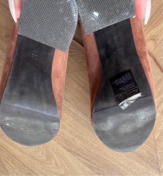 Botines H&M Piel Ante Color Camel Talla 38