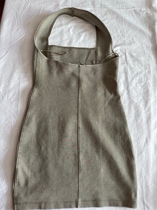 Vestido halter Zara verde Talla M