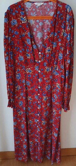 Vestido Springfield Vermelho Estampado