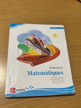 Matemàtiques 1r Batxillerat