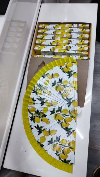 Ventaglio limoni costiera amalfitana in legno
