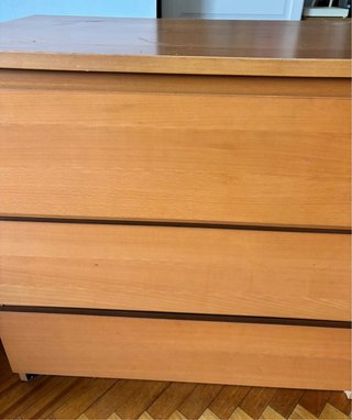 Cómoda Malm Ikea 3 cajones