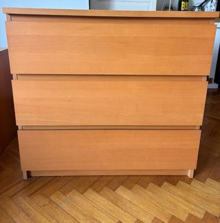 Cómoda Malm Ikea 3 cajones
