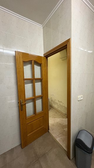 Puerta madera roble con cristal