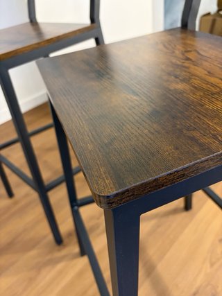 Taburetes de cocina madera y metal