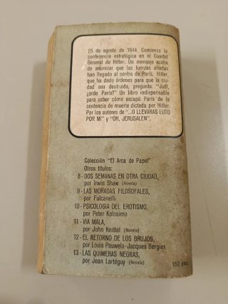 Libro Arde París de Dominique Lapierre 1976