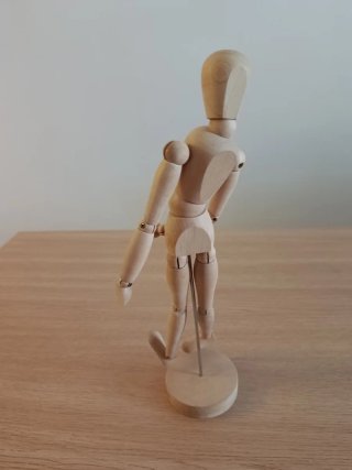 Figura Maniquí Madera Articulado
