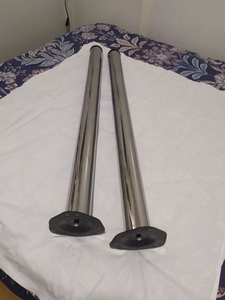 Set di 2 gambe metalliche per tavolo