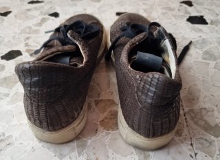 Scarpe Ixos Pelle Serpente Marrone