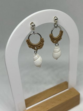 Pendientes minicrochet artesanales
