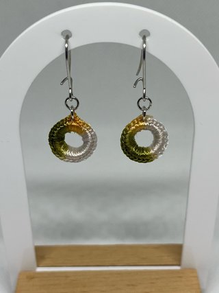 Pendientes minicrochet artesanales