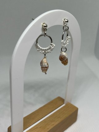 Pendientes minicrochet artesanales