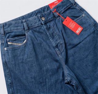 Pantalón vaquero ancho Diesel azul hombre