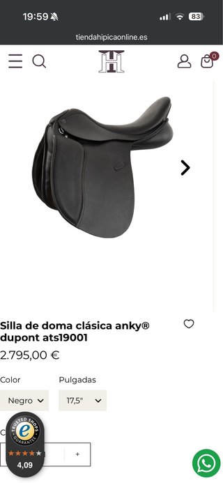 Montura de Doma Anky Negra