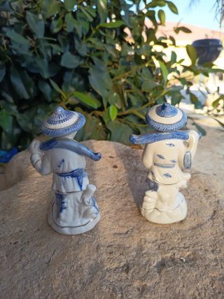Figuras pescadores chinos vintage (2 unidades)
