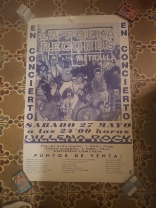 Cartel La Polla Records + Metralla