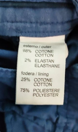Pantaloni uomo estivi taglia 50/XL blu