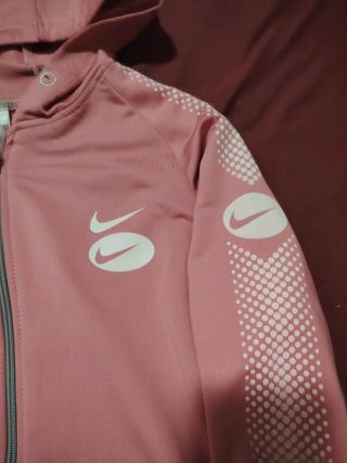 Chaqueta Nike Doble Swoosh Rosa Talla S