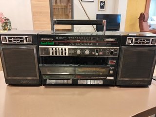 Radio Cassette Sanyo Doble Deck