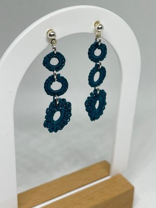 Pendientes crochet hechos a mano